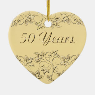 50th Wedding Anniversary Keepsake Ornament