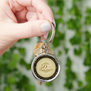 50th Wedding Anniversary Key Chain
