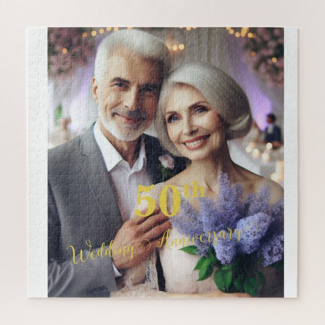 50th wedding anniversary Lilac Vineyard | Photo Jigsaw Puzzle (Vertical)