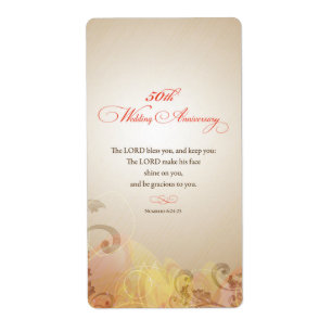 50th Wedding Anniversary, Lord Bless & Keep