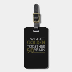 50th Wedding Anniversary Luggage Tag