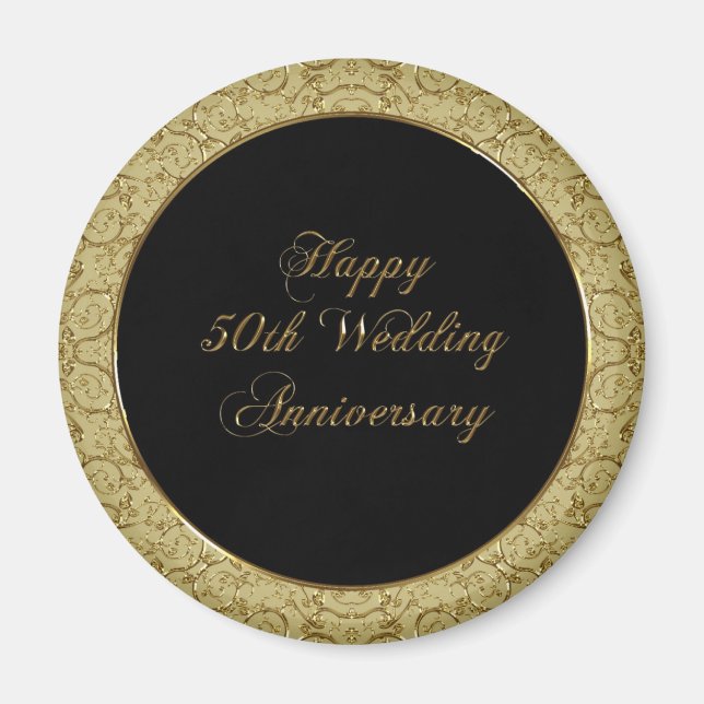 50th Wedding Anniversary Magnet (Front)