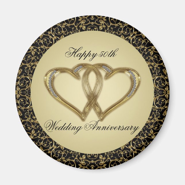 50th Wedding Anniversary Magnet (Front)