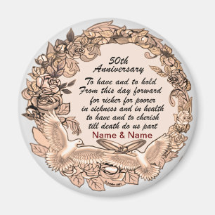 50th Wedding Anniversary  magnet 