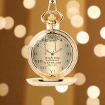 50th Wedding Anniversary Modern Elegant Fiftieth  Watch<br><div class="desc">Modern,  elegant,  photo,  parents,  husband,  wife,  50th Wedding anniversary watch.</div>