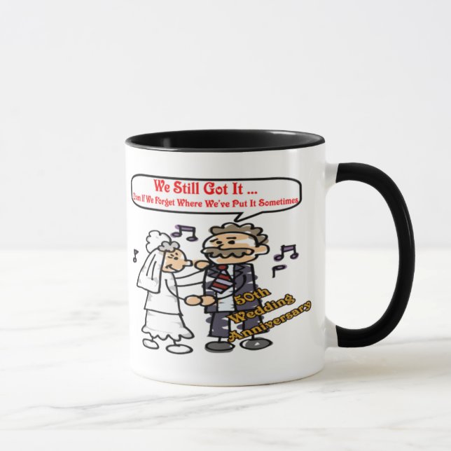 50th Wedding Anniversary Mug (Right)