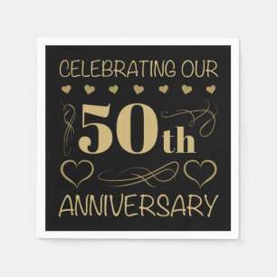 50th Wedding Anniversary Napkin