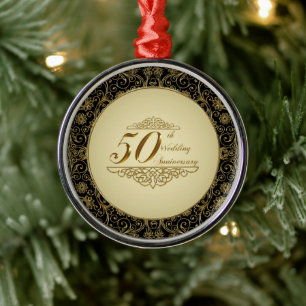 50th Wedding Anniversary Ornament