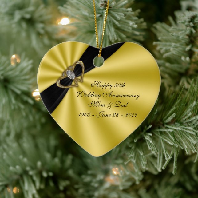 50th Wedding Anniversary Ornament (Tree)