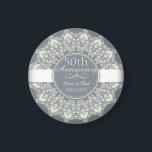 50th Wedding Anniversary ornamental round lace Magnet<br><div class="desc">50th Wedding Anniversary Classic Elegant Luxury ornamental round lace with arabesque elements design. You are welcome to visit my store for more beautiful products.</div>