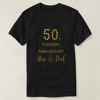 50th Wedding Anniversary Parents Golden Wedding T-Shirt