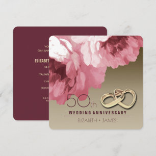 50th Wedding Anniversary Party Invitations
