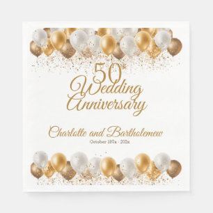 50th Wedding Anniversary Party Napkin
