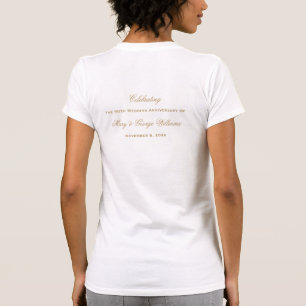 50th Wedding Anniversary Party Red Roses Heart T-Shirt