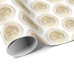 50th Wedding Anniversary Pearls and Lace Wrapping Paper