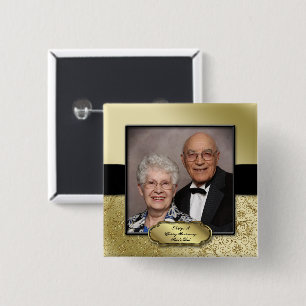 50th Wedding Anniversary Photo Button