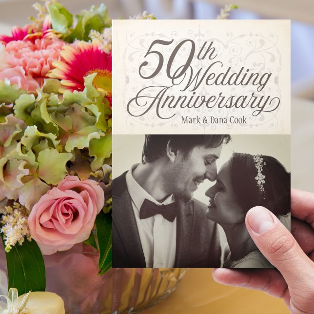 50th Wedding Anniversary Photo Invitation (Creator Uploaded)