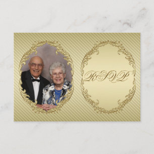 50th Wedding Anniversary Photo RSVP Card