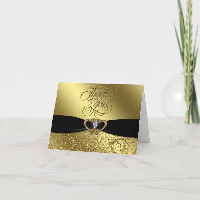 50th Wedding Anniversary Photo Thank You Card (Front)