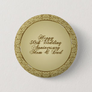 50th Wedding Anniversary Pin