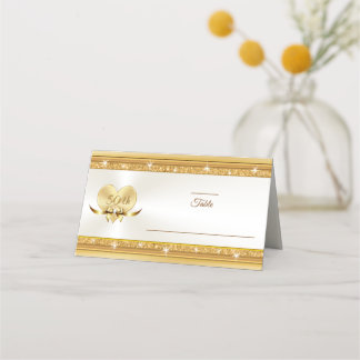 50th Wedding Anniversary Place Name Cards