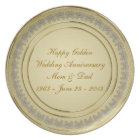 50th Wedding Anniversary Plate