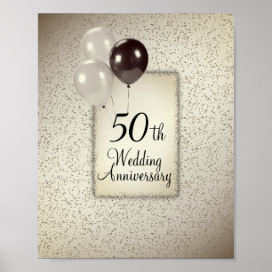 50th Wedding Anniversary Poster