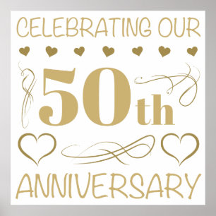 50th Wedding Anniversary Poster