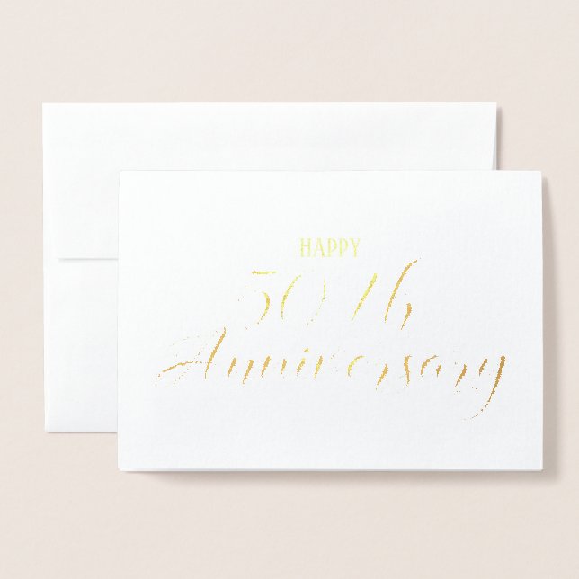 50th Wedding Anniversary Religious Card (Front With Envelope)