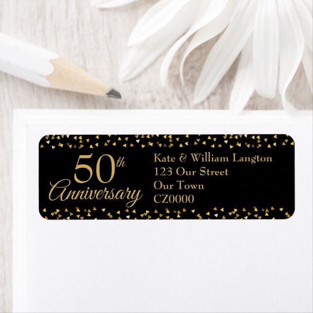 50th Wedding Anniversary Return Address (Insitu)