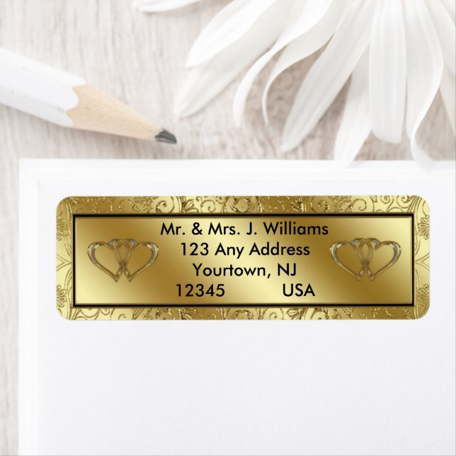 50th Wedding Anniversary Return Address Labels (Insitu)
