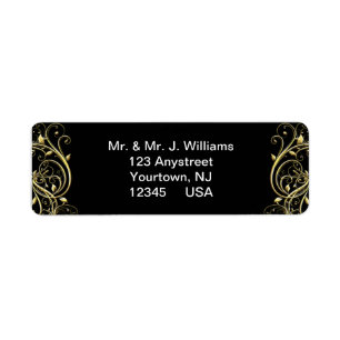 50th Wedding Anniversary Return Address Labels