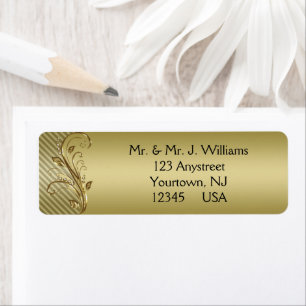 50th Wedding Anniversary Return Address Labels