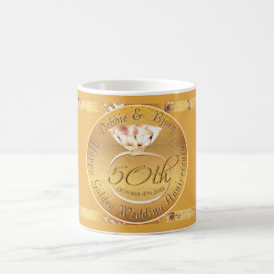 50th Wedding Anniversary Roses Coffee Mug