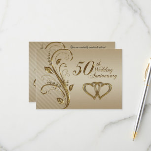 50th Wedding Anniversary RSVP Card
