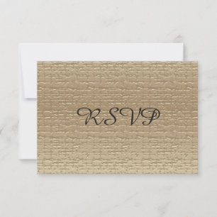 50th Wedding Anniversary RSVP Cards, Gold Card