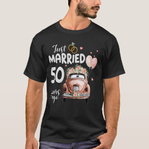 50th Wedding Anniversary Shirt - Just Married 50 Y