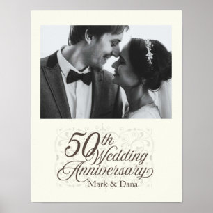 50th Wedding Anniversary Sign