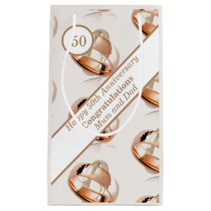 50th Wedding Anniversary  Small Gift Bag