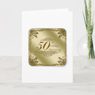50TH WEDDING ANNIVERSARY SOUVENIRS CARD