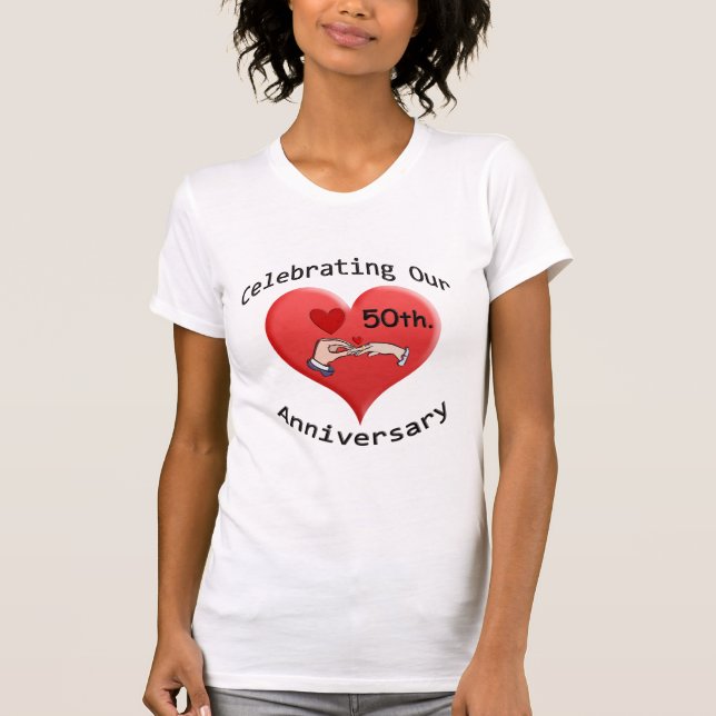 50th. Wedding Anniversary T-Shirt (Front)