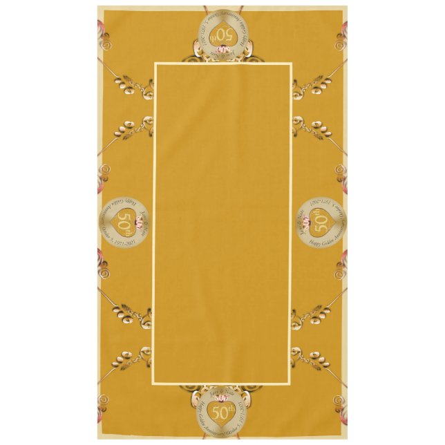 50th Wedding Anniversary Tablecloth (Front)