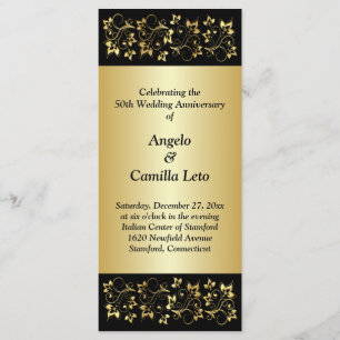 50th Wedding Anniversary Vow Renewal Program Programme