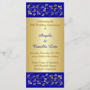 50th Wedding Anniversary Vow Renewal Program Programme