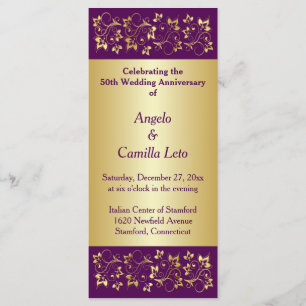 50th Wedding Anniversary Vow Renewal Program Programme