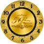 50th Wedding Anniversary Wall Clock - 24.55 50th Wedding Anniversary Wall Clock