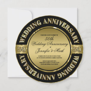 50th Wedding Anniversary-Wedding Horse & Carriage Invitation