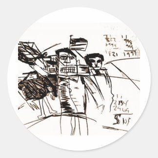 5103 CLASSIC ROUND STICKER