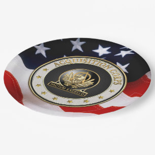 [510] Acquisition Corps (AAC) Regimental Insignia Paper Plate