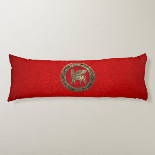 [510] Assyrian Winged Bull - Gold Lamassu Body Cushion
